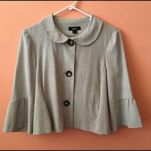 BCX (M) Light gray 3/4 sleeve blazer
